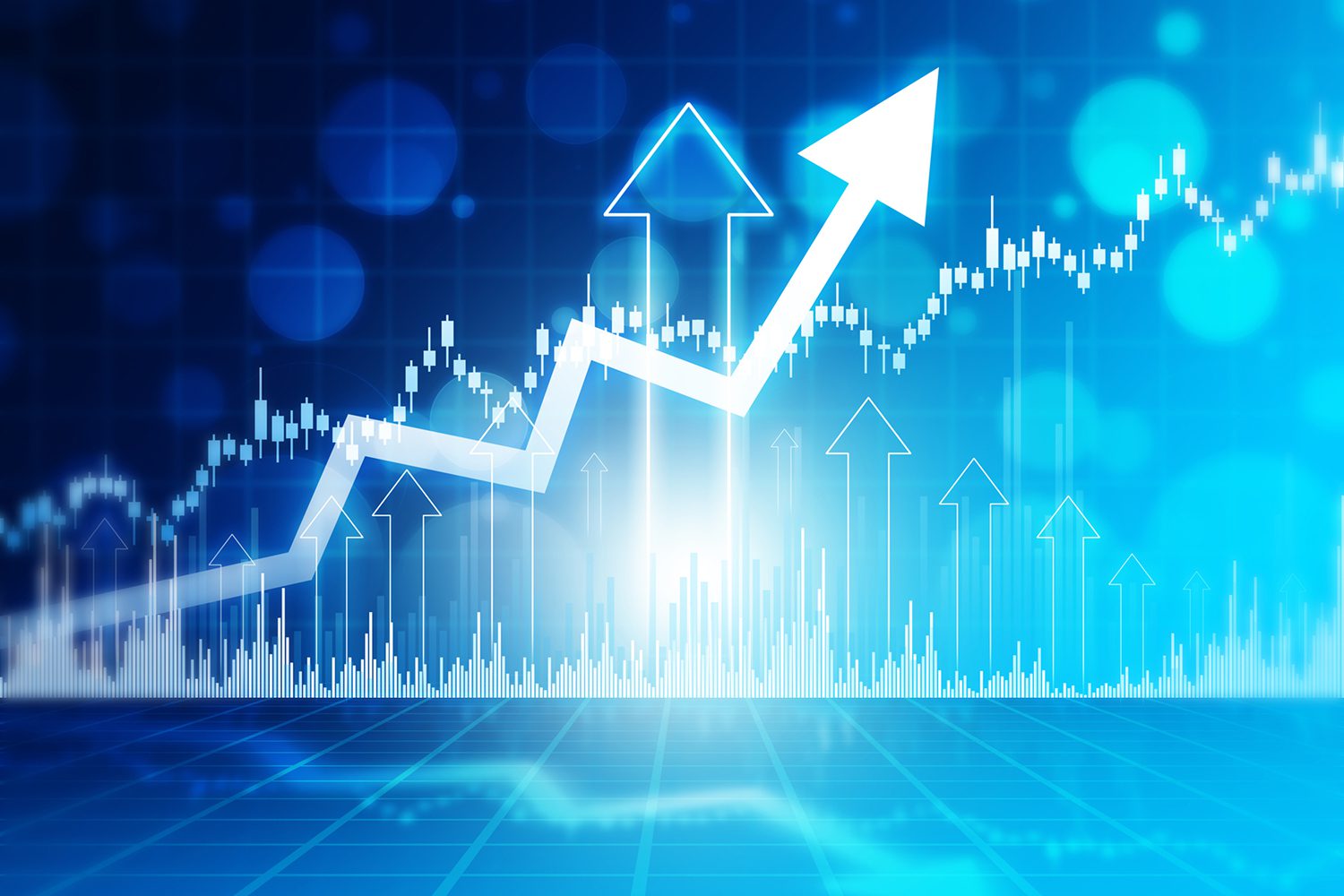 Financial growth chart illustration